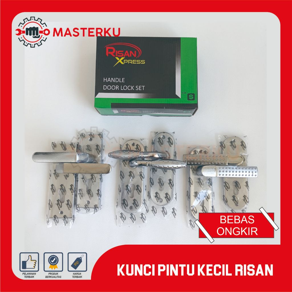 KUNCI PINTU KECIL RISAN XPRESS / KUNCI PINTU INTERIOR KECIL/MINI DOOR HANDLE SET