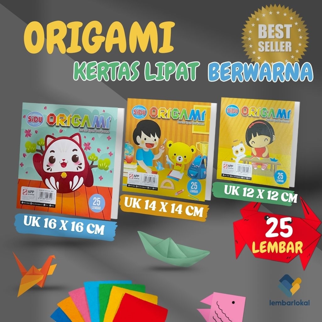 

Kertas Origami | Kertas Lipat Warna | Kertas Lipat 25 Lembar