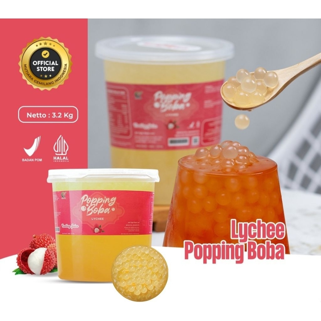 

Popping Boba Chuan Dai Topping Minuman Dessert Import Taiwan 3,2kg
