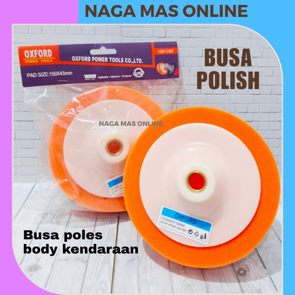 BUSA POLISH MOBIL / BUSA POLES BODY MOBIL MOTOR DRAT 14 INCI 16 INCI / POLISH WHEEL SPONGE OXFORD / 