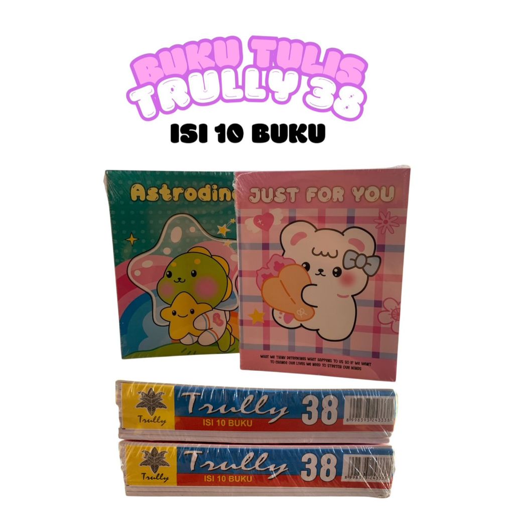 

BUKU TULIS TRULLY 38 LEMBAR ( 1 PACK / 10 BUKU )