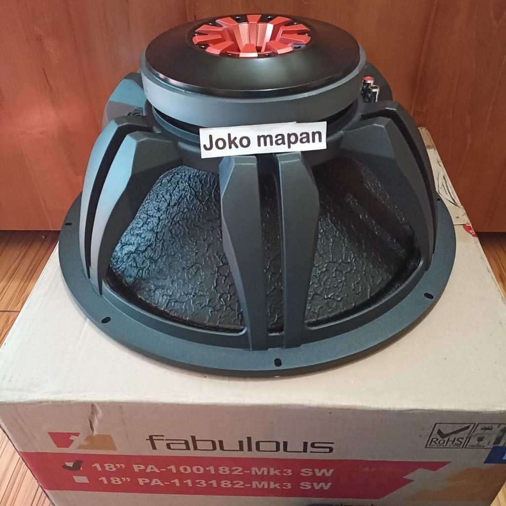SPEAKER ACR 18 INCH  FABULOUS 18" PA-100182-MK3 SW 100182 MK3 ORIGINAL