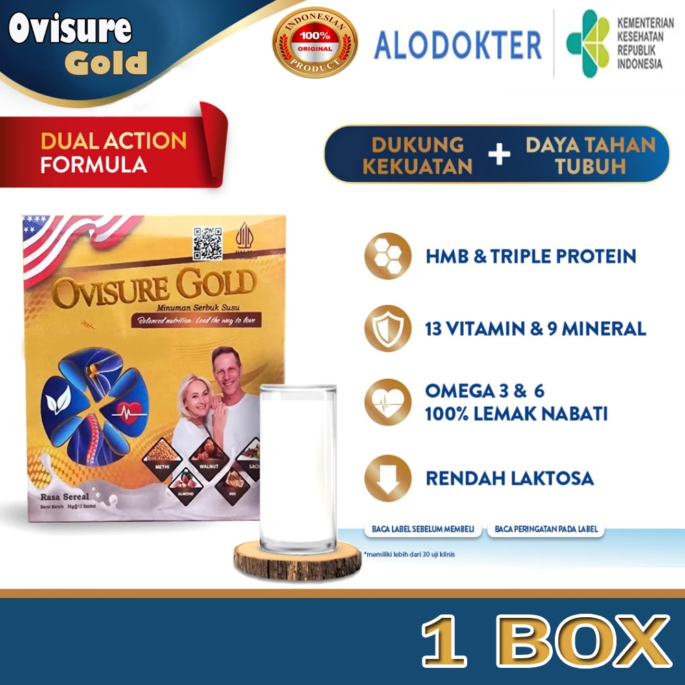 

1 BOX OVISURE GOLD ORIGINAL USA - SUSU UNTUK PENGOBATAN TULANG DAN SENDI TERBAIK