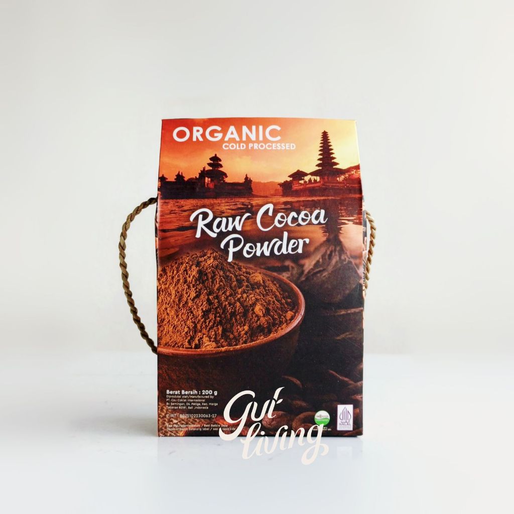 

Organic Raw Cacao Cocoa Powder & Drinking Chocolate (Coklat Seduh) Cau Chocolate Bali - 200gr