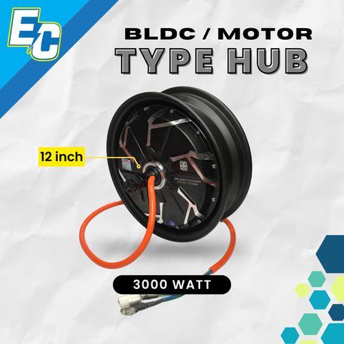 BLDC Motor Listrik QS Motor 3000watt 12inch