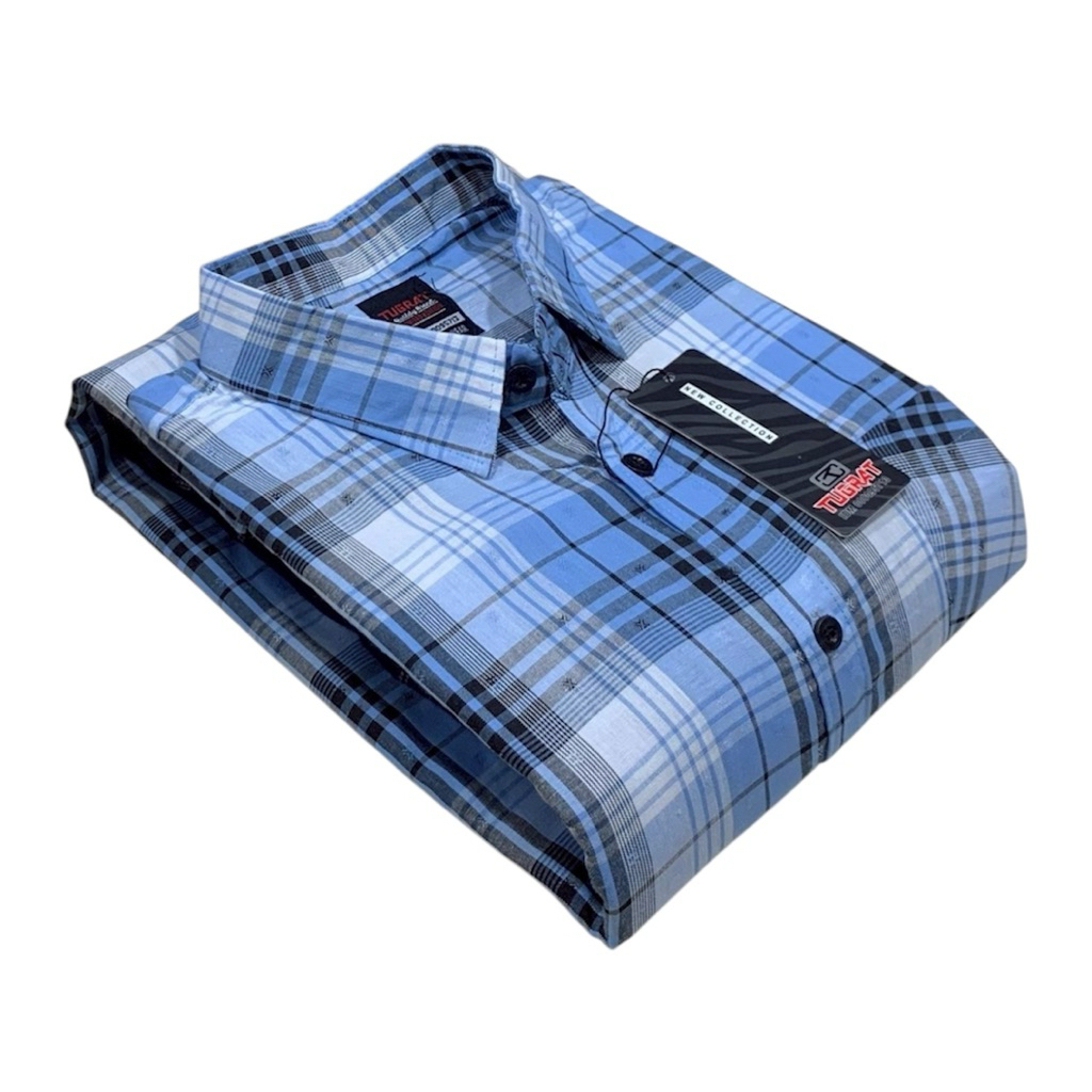 Kemeja Katun Pria Lengan Pendek Formal Casual Premium Import Hem Kotak Kantor Kuliah Seragam M L XL 