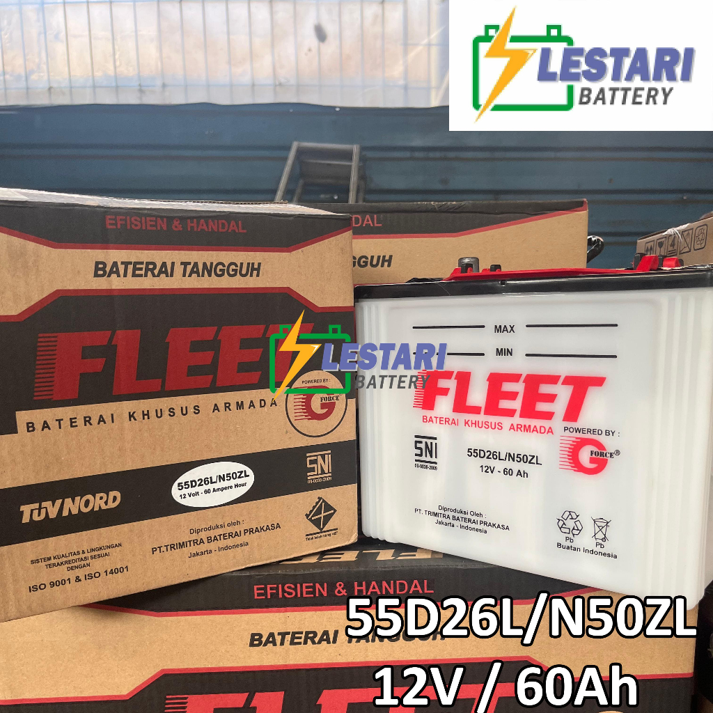 Aki Basah Fleet 55D26L / N50ZL