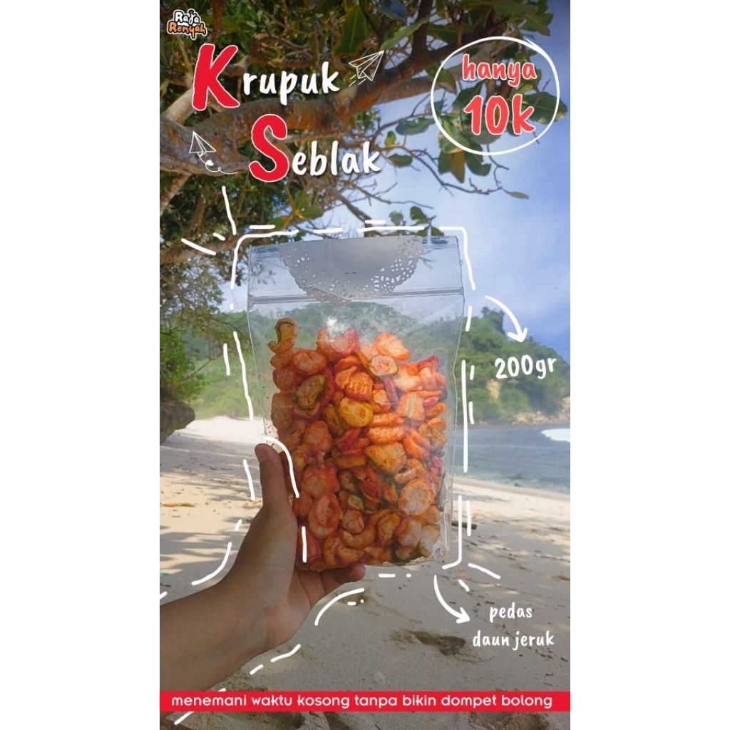 

krupuk seblak pedas 200 gram