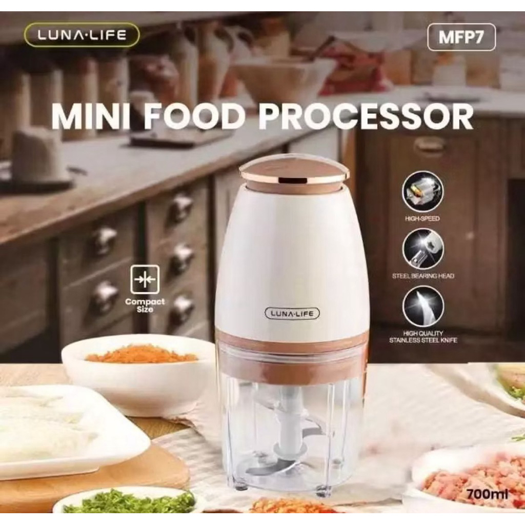 LUNA MFP-7 4 BLADE PROCESSOR CHOPPER || MINI FOOD PROCESSOR LUNA MFP7
