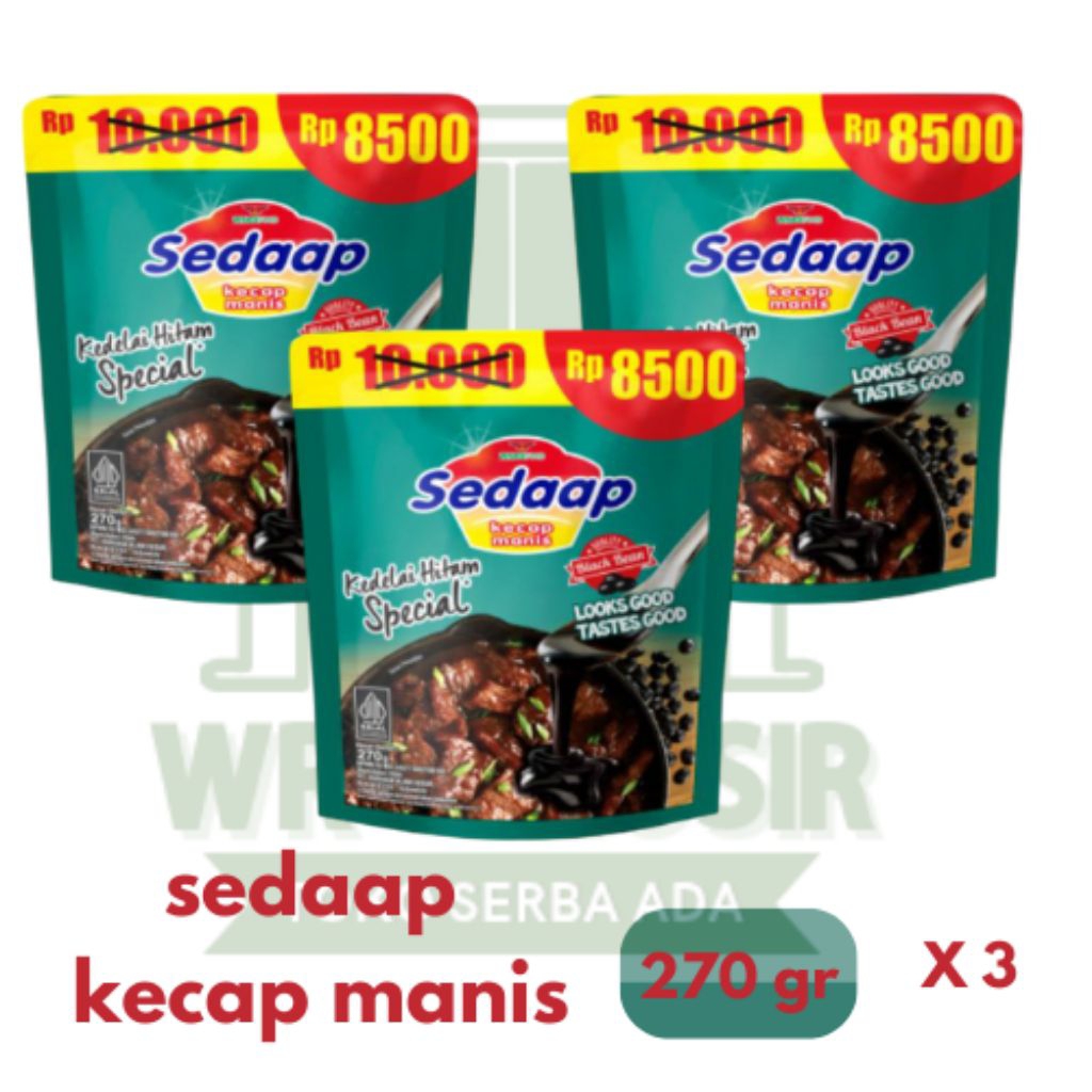 

[3 pouch] Sedaap kecap manis 270gr