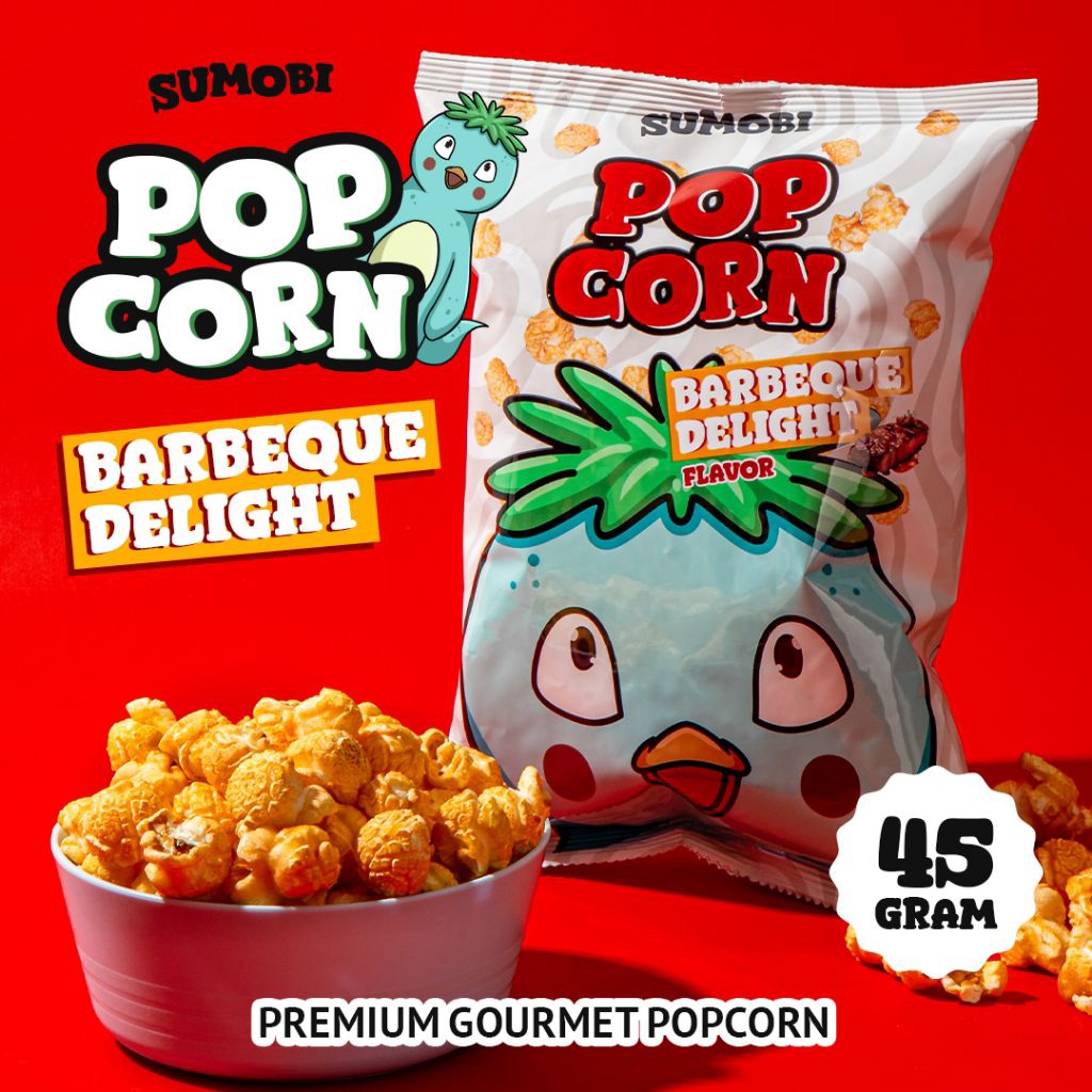 

Sumobi Premium Gourmet Popcorn - Barbeque Delight Flavor - 45 gr