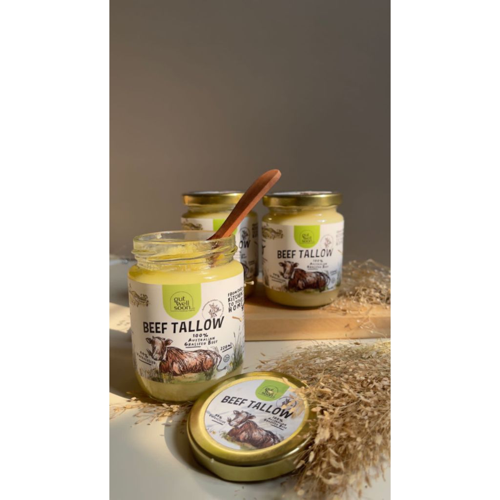 

Gut Well Soon | Beef Tallow | Lemak Sehat | Lemak Baik | Lemak Mpasi | Organic | Grassfed Beef Fat