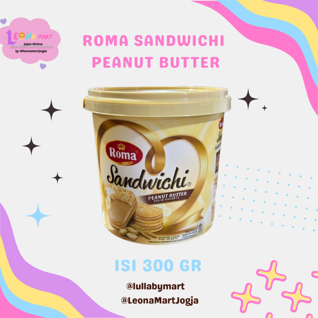

Roma Sandwichi Peanut Butter Isi 300 GR