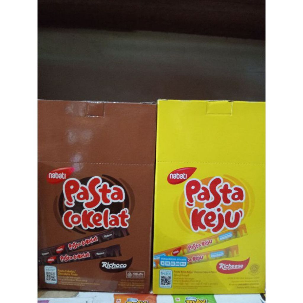 

Nabati Pasta Coklat&Keju Isi 30 Pcs/Kotak