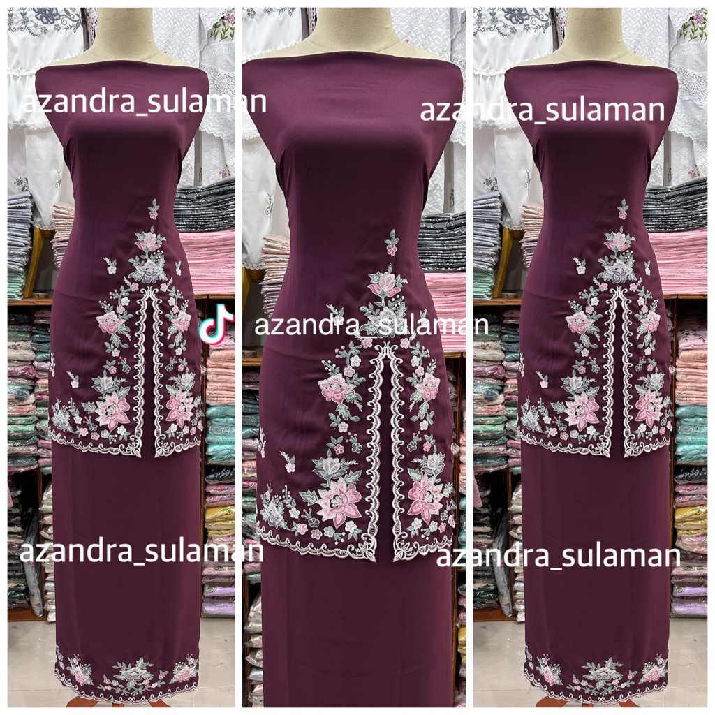 baju kurung bordir suji kasiak bukittinggi padang