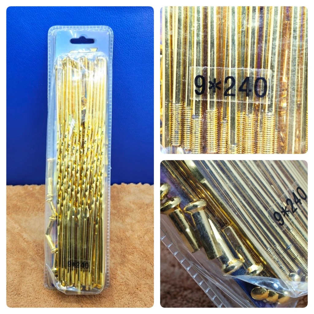 41H TER MURAH RUJI 240 GOLD ULIR jari jari 9x240 9 X 240 MM klx 150 crf supermoto set assy lengkap d