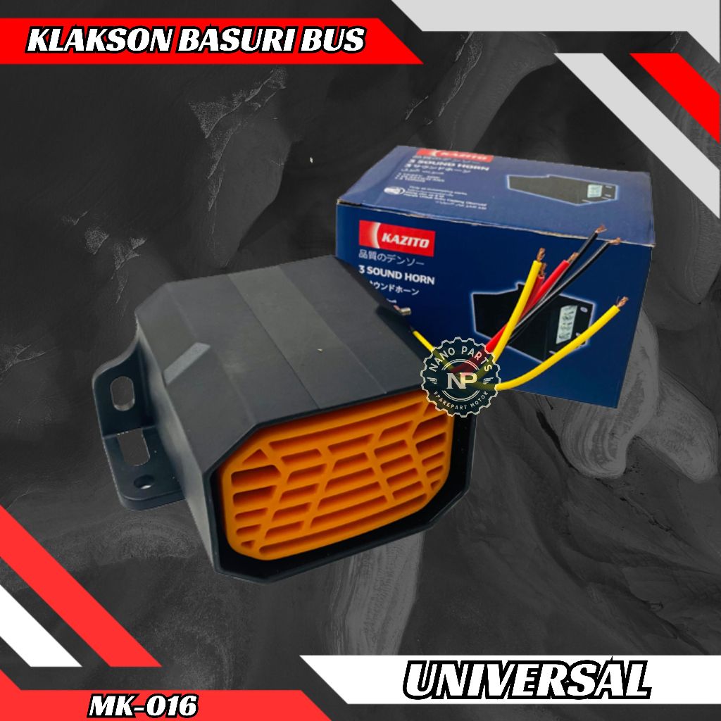 Klakson 3 Suara Basuri Bus Kazito Universal Motor Mobil 3 Suara Lagu Tinggal Pasang Include Kabel