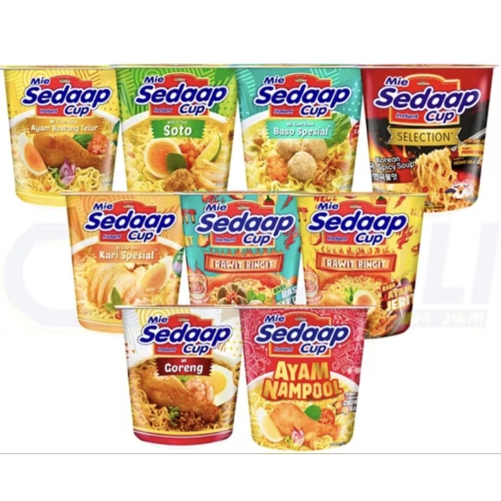 

Mie Sedaap Cup Instant 79 gr All Varian