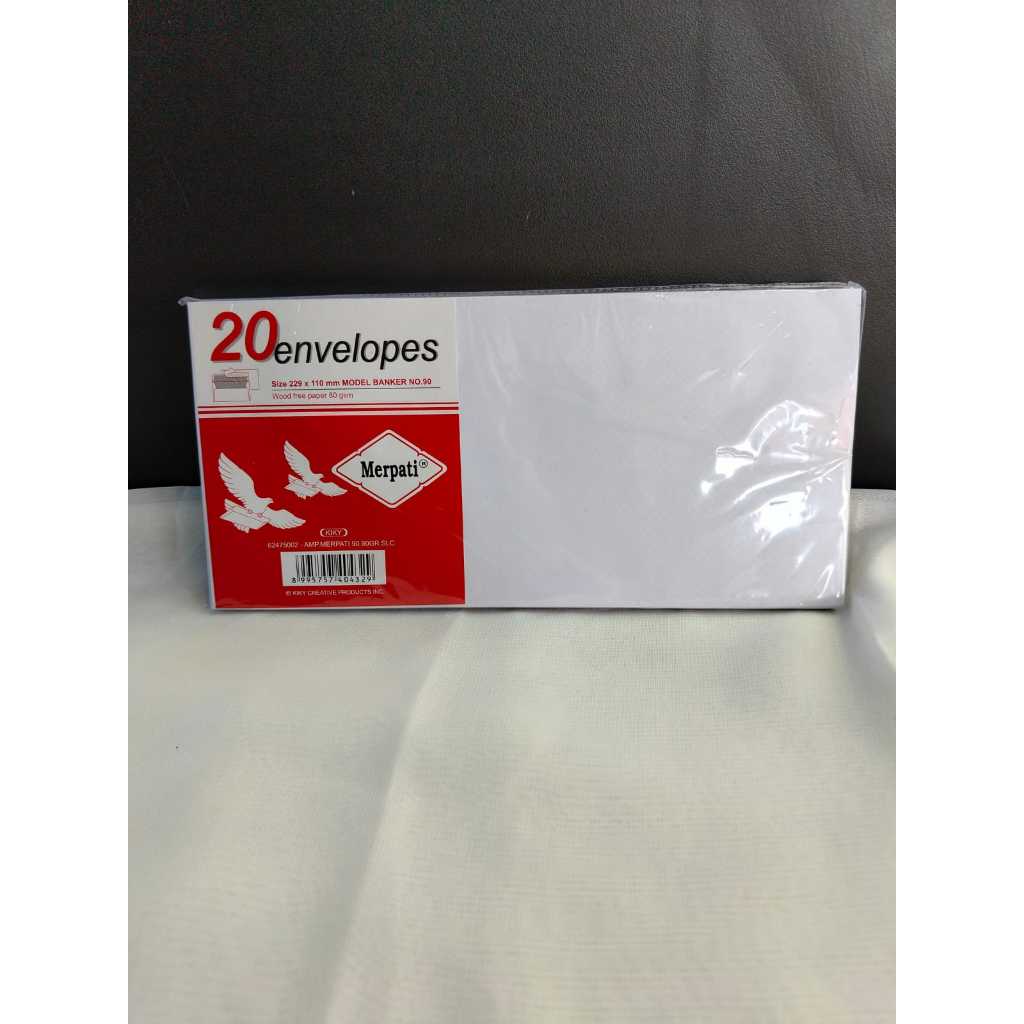 

AMPLOP MERPATI 90 80GR SILIKON PEREKAT ISI 20 PCS