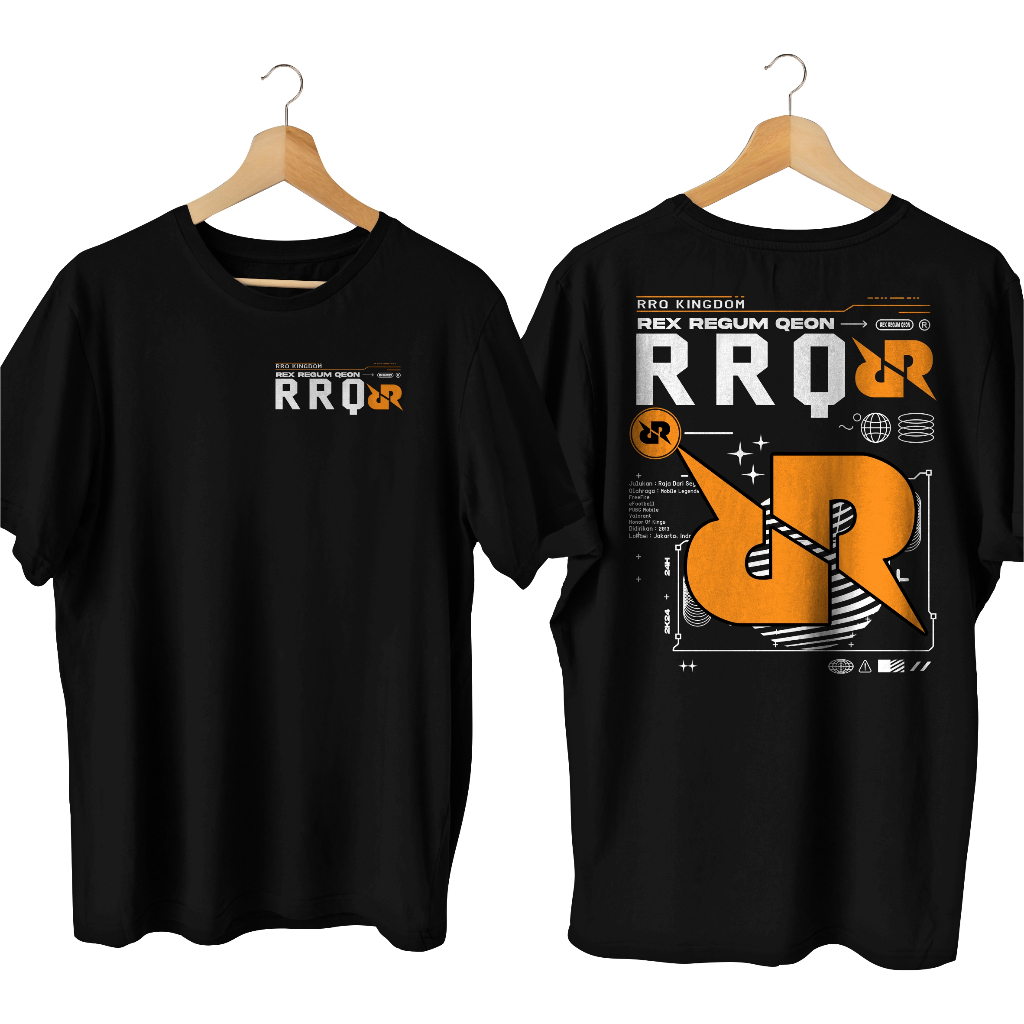 Kaos RRQ Rex Requm Qeon Esport Indonesia Streetwear New Series Combed 30s / Baju Esport Indonesia / 