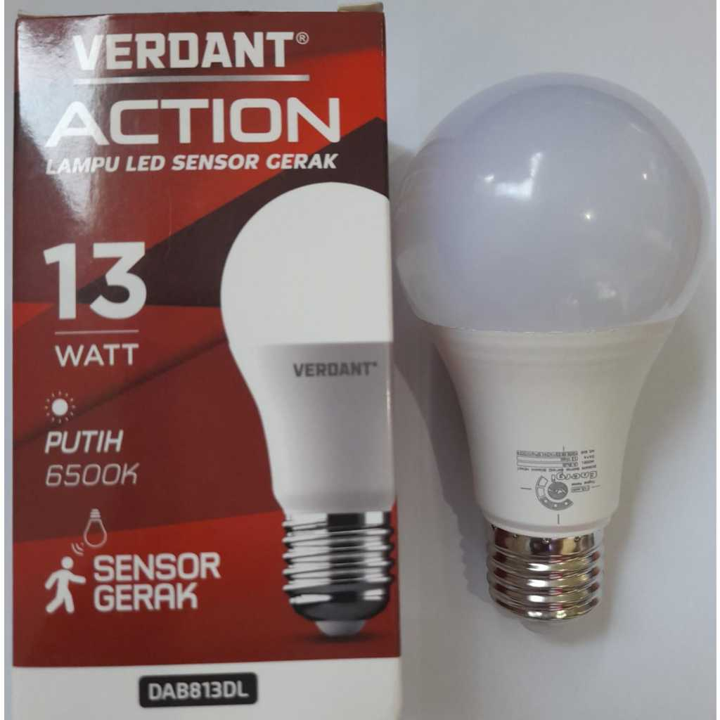 Verdant Action Led Sensor Gerak Warna Putih 13W