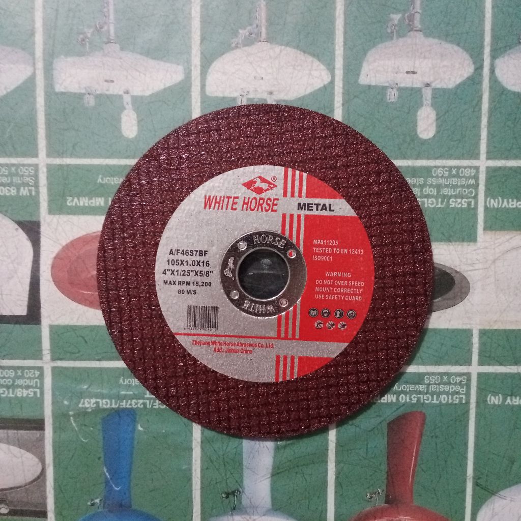 Mata Gerinda Potong Besi / Cutting Wheel "WHITE HORSE" Tipis