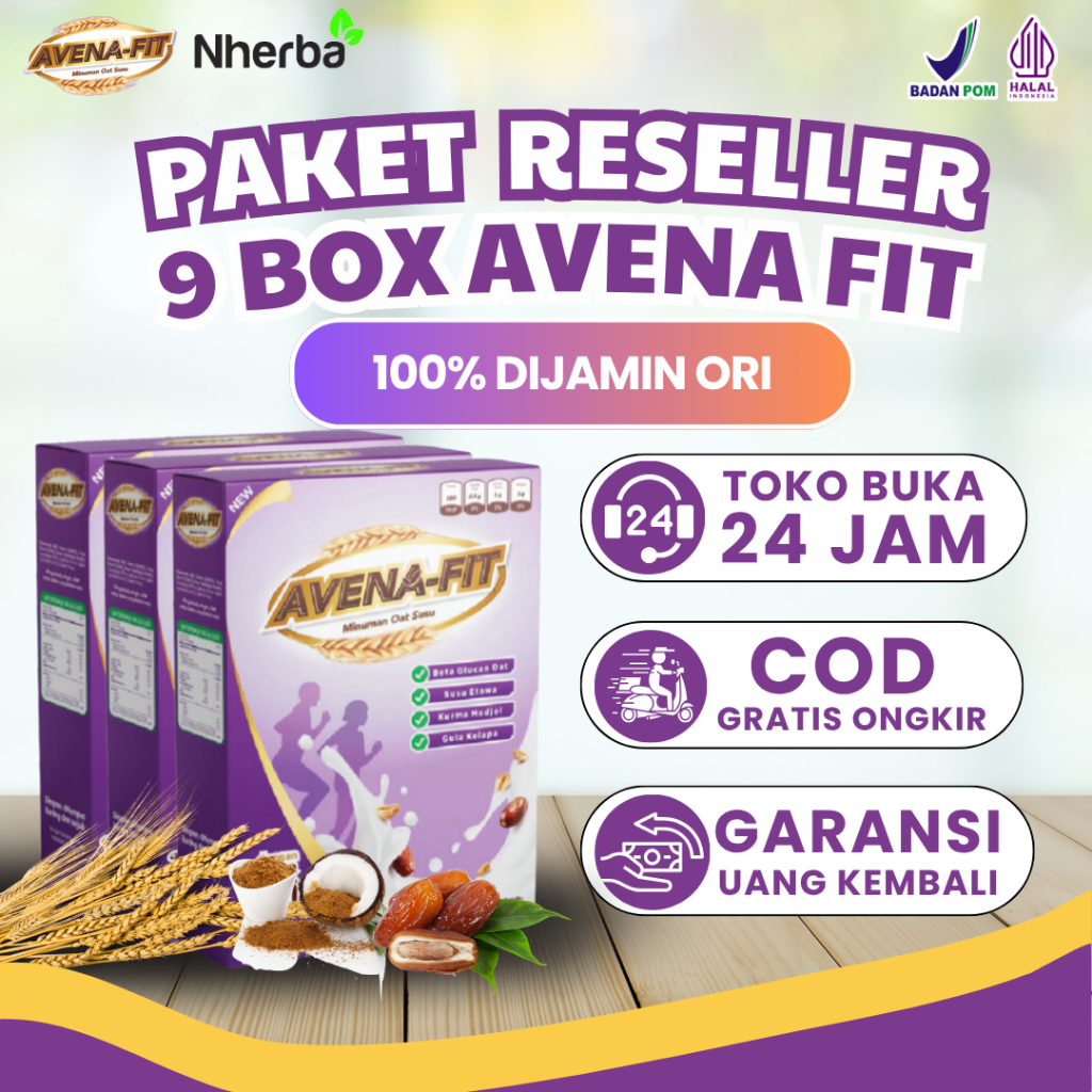 

Paket 9 Box Avena Fit - Sereal Oat Ampuh Atasi Kolesterol Jahat