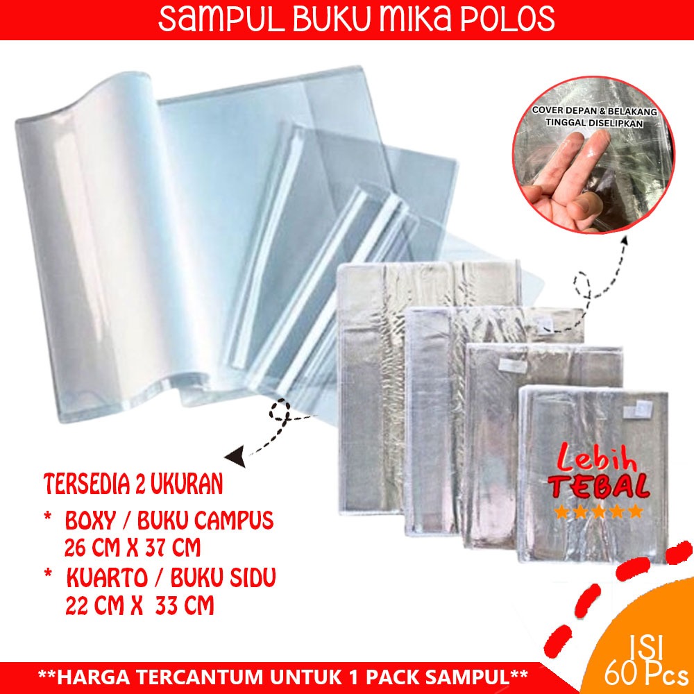

Sampul Plastik Mika Bening Kwarto 10 Lembar Sampul Buku Tulis Campus Boxy Mika Tebal isi 10 lembar Sampul Buku Sidu BENING KUARTO SIAP PAKAI 20 lembar Tebal Sampul Buku Tulis Plastik Mika 60 Lembar
