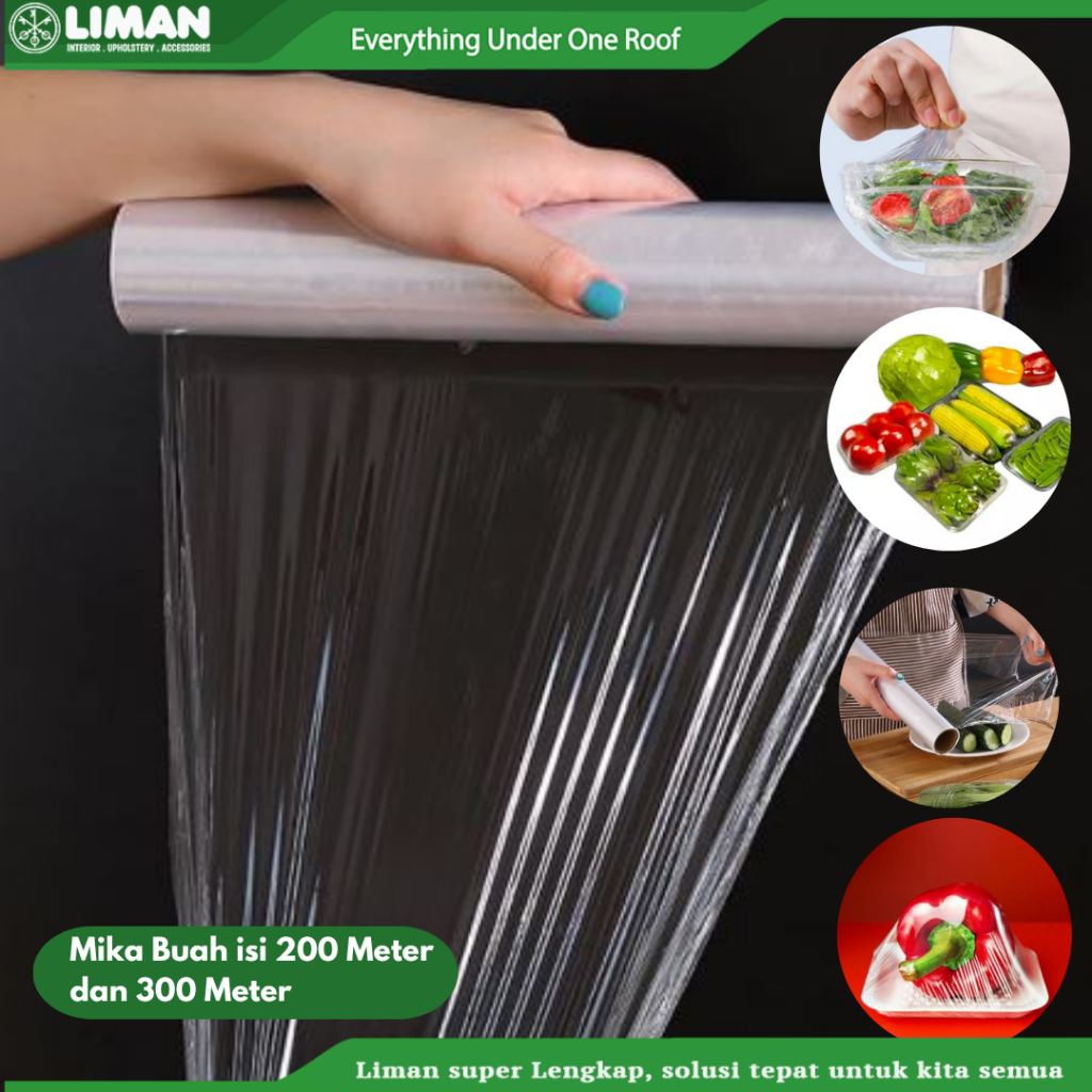 Mika Buah isi 200m & 300m / Plastik Wrapping Buah / Plastik Wrapping