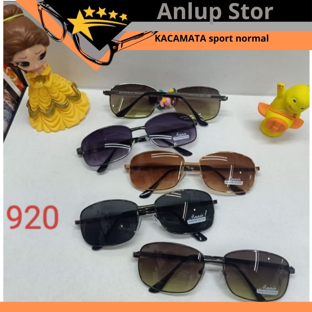 Kacamata sport uv400 normal frame full besi protection