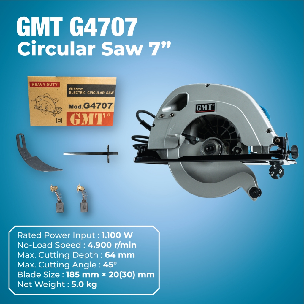 GMT Mesin Potong kayu G 4707 Circular Saw 185mm