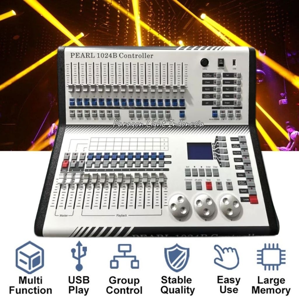 Mixer Lampu DMX Mini Pearl 1024B Original