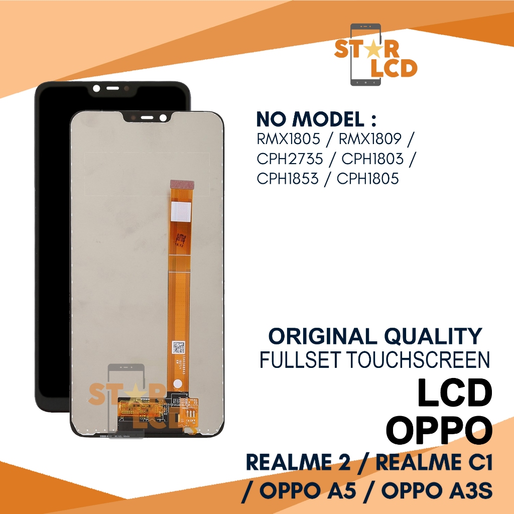 Grosir LCD Realme 2 / LCD Realme C1 / LCD Oppo A5 / LCD Oppo A3s - Fullset TouchScreen