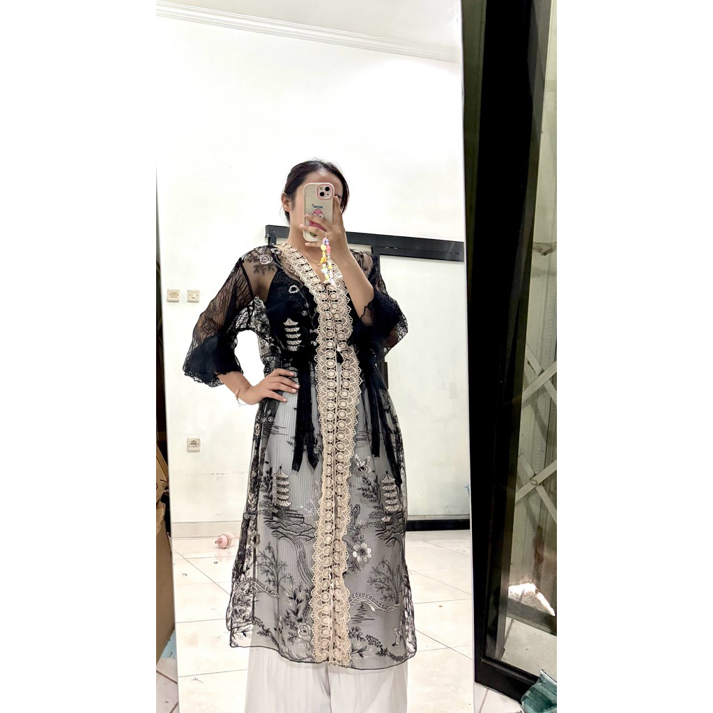 Outer Brokat Wanita/Atasan Wanita/Outfit Kondangan/vest wanita
