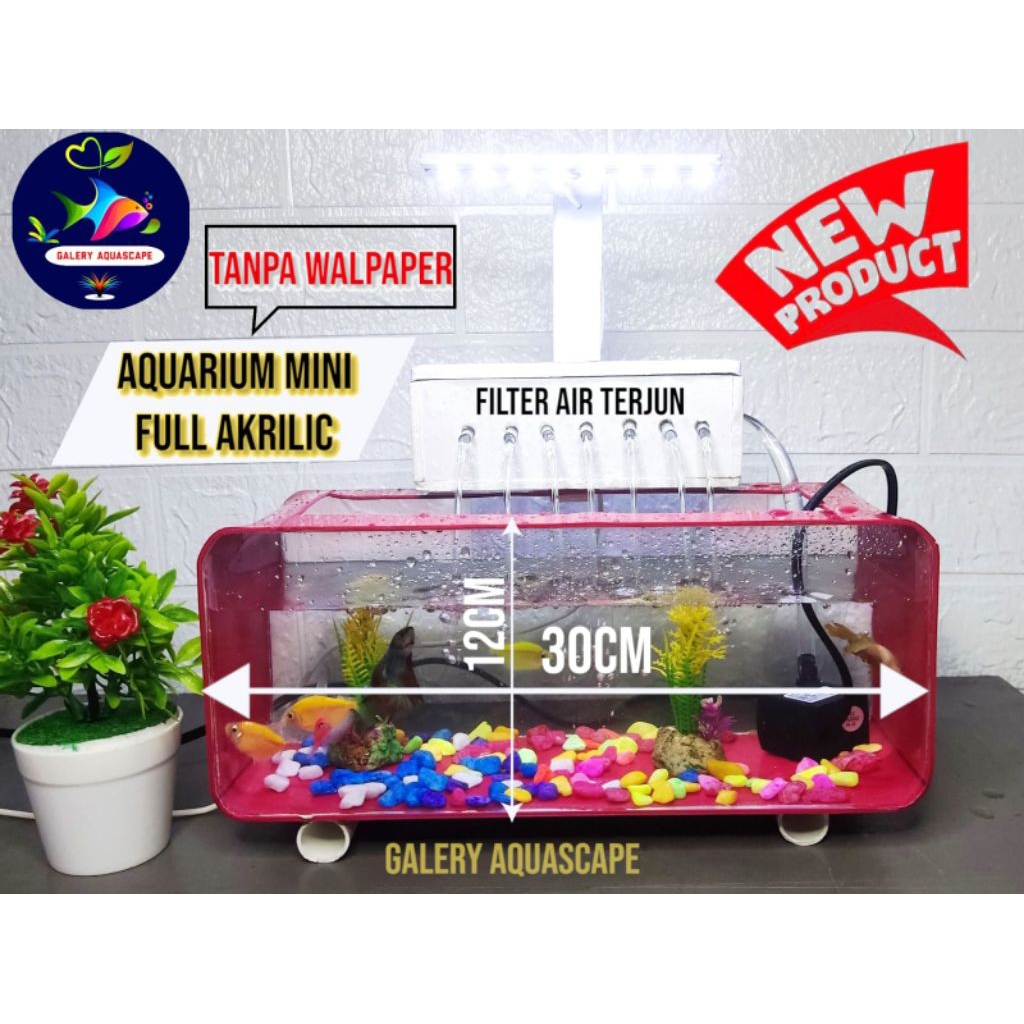 aquarium unik mini full akrilik