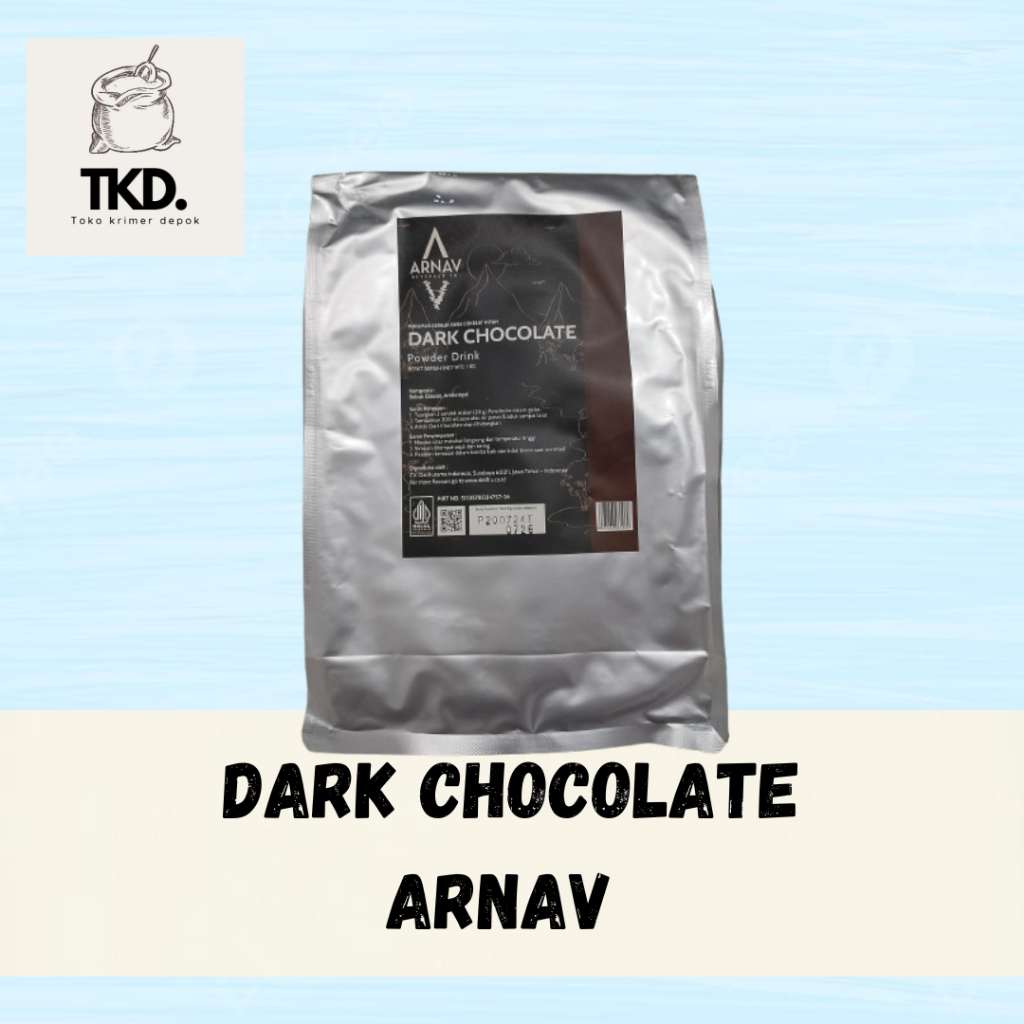

Bubuk Minuman Dark Chocolate - Powder ARNAV DELIFRU Original 1kg