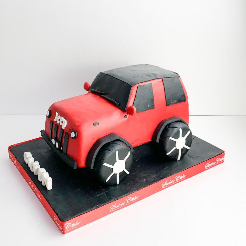 

kue Ulang tahun/Birthday Cake/Kue Ultah Tema Mobil Jeep/Kue 3D/Mobil Cake