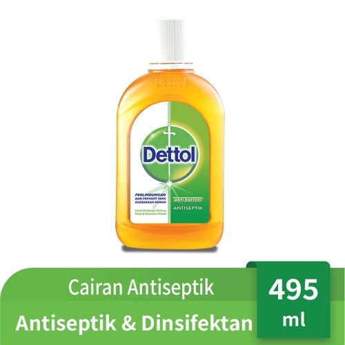 DETTOL LIQUID ANTISEPTIC CAIRAN ANTISEPTIC CAIR 495ml - DETTOL CAIR