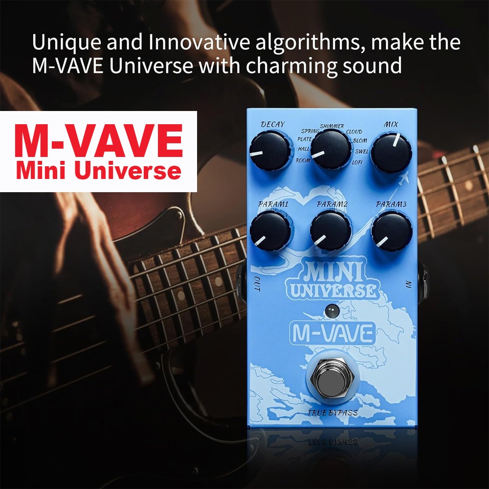 Bidahngabidah - M-Vave Mini Universe Pedal Efek Gitar Reverb Digital 9 Mode Usb Kompak