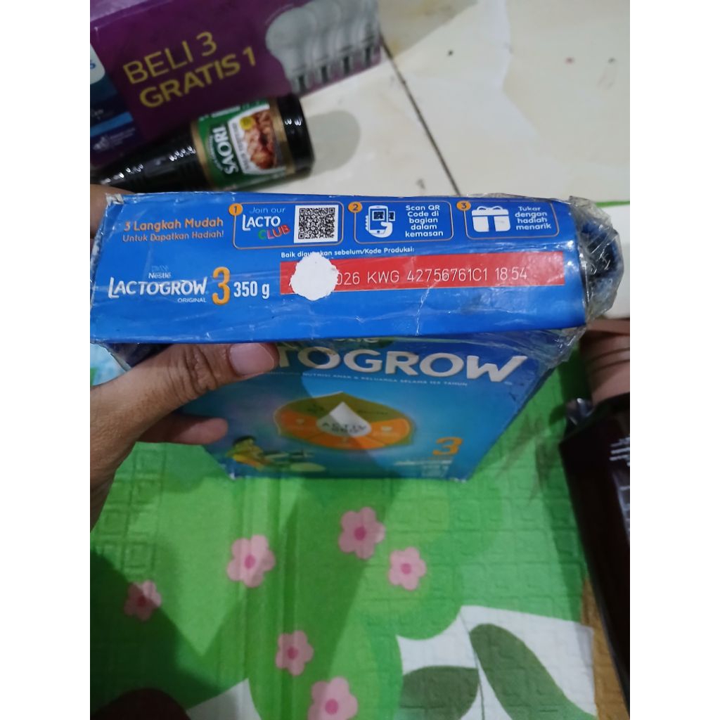 

Lactogrow 3 Happynutri Original 350 gram
