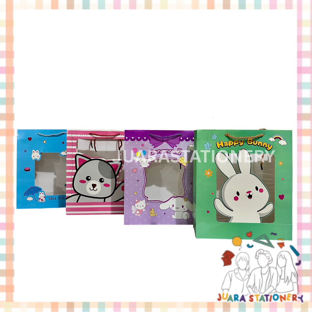 

(692) JUARASTATIONERY Paper Bag Besar Premium Mika 26x9x30.5 / Tas Tali Tas Kado