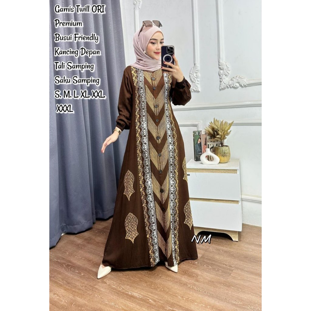 GNM 2- GAMIS TWILL ORI SMK | GAMIS TWILL ORI LD 95-130 | GAMIS TWILL SIZE S-XXXL | GAMIS TWILL PREMI