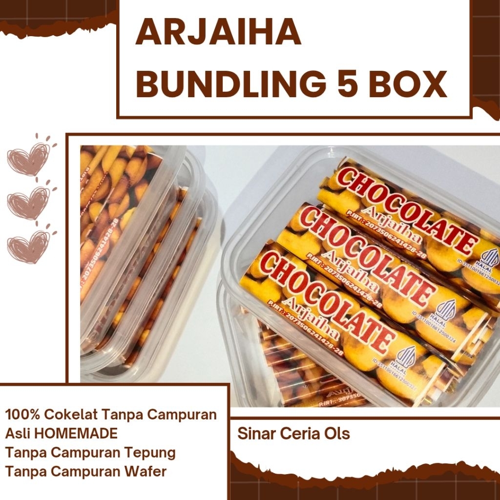 

Coklat Arjaiha Paket Bundling 5 Box