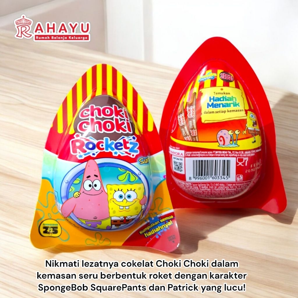 

CHOKI CHOKI ROCKETZ 24GR(6 BUNGKUS @ 4 GRAM) COKLAT PASTA DENGAN KACANG MEDE