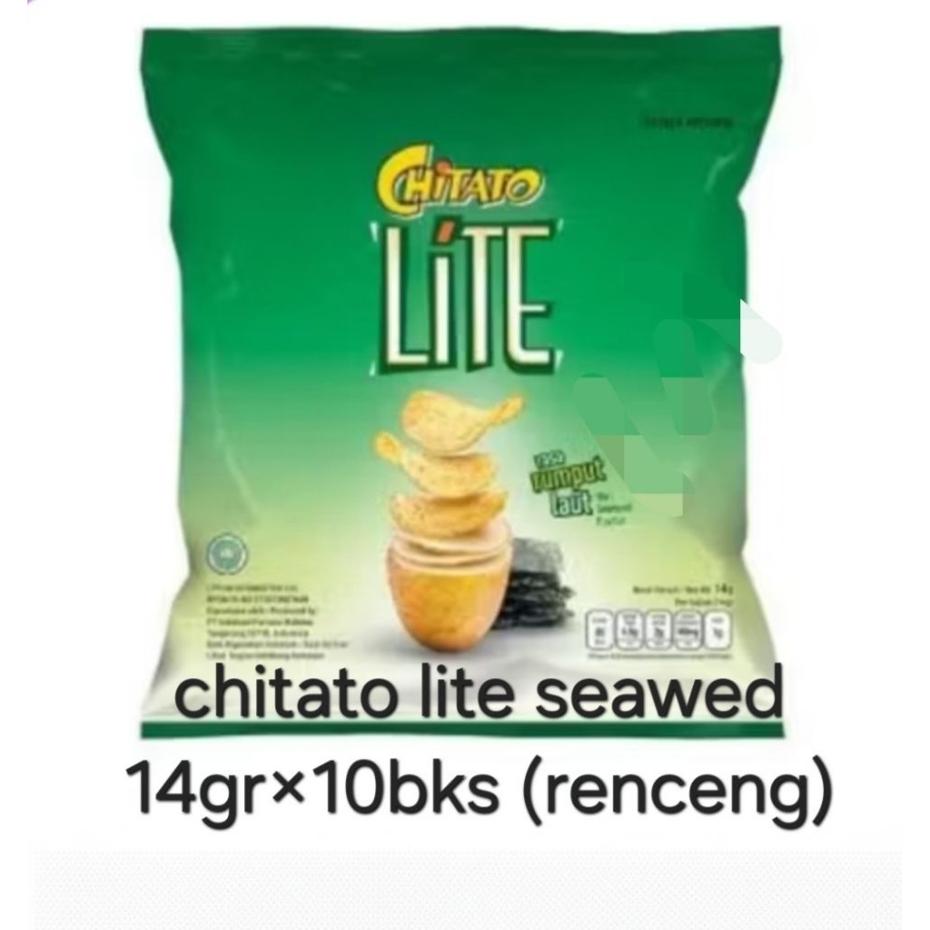 

chitato lite snack potato nori seaweed 14gr×10bks ( renceng )