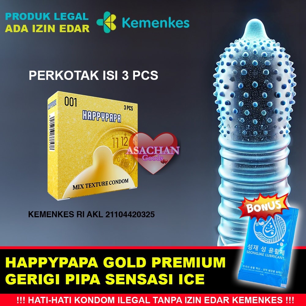 Condom Berduri Tebal Premium 001 Anti Bocor Bonus Pelumas Tambahan Pengiriman Instant Privasi Aman