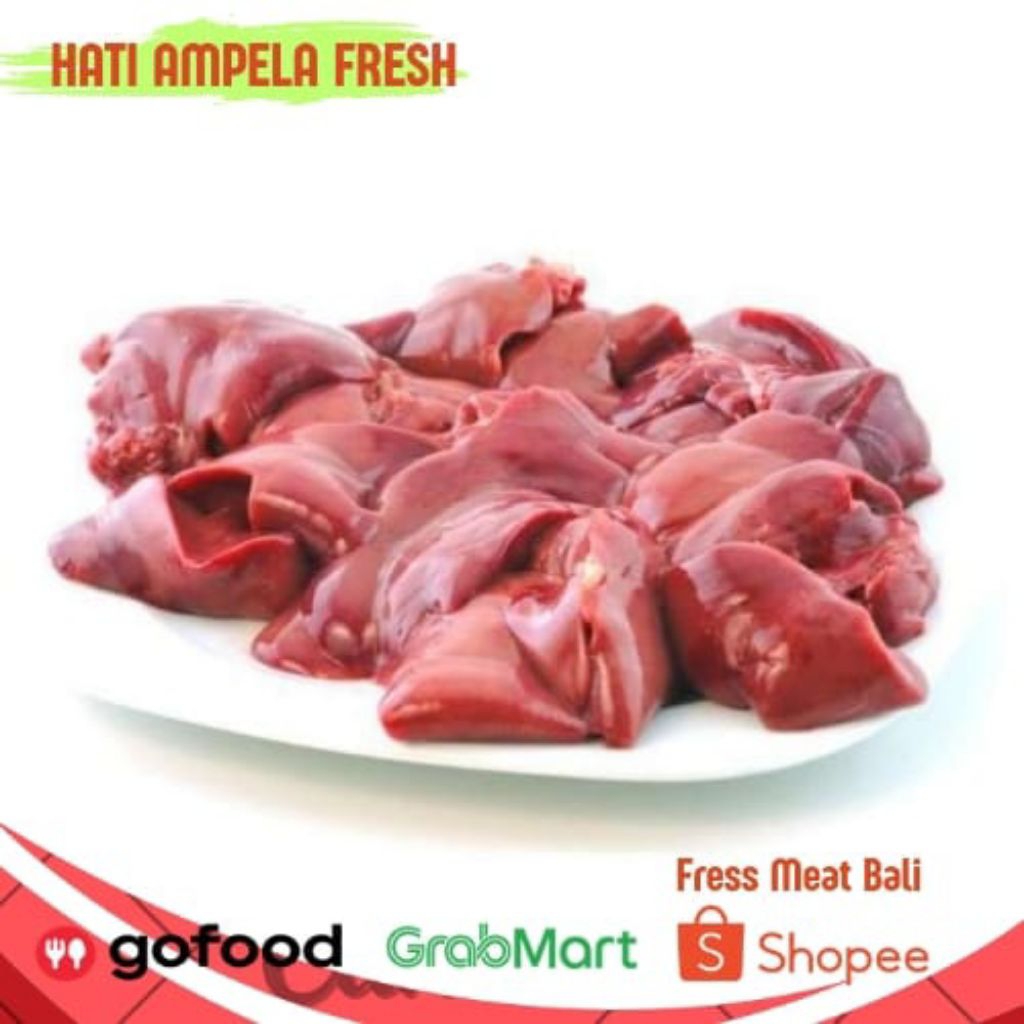 

Hati Ampela ayam dengan lemak- ampela ayam fresh per bag/bungkus/best chicken