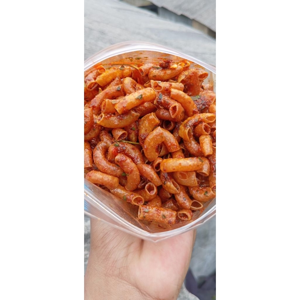 

500gr Makaroni Cikruh Daun Jeruk Gurih Pedas