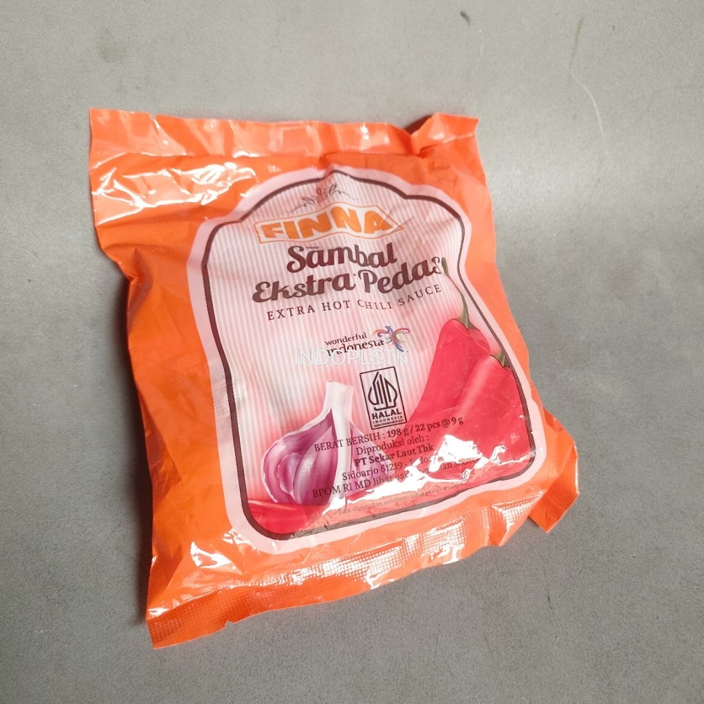 

saos SASET finna sambal ekstra pedas isi 22 pcs
