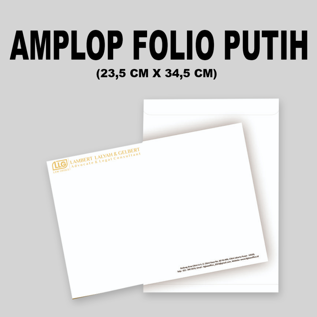 

AMPLOP FOLIO PUTIH - LANGSUNG JADI KIRIM INSTANT